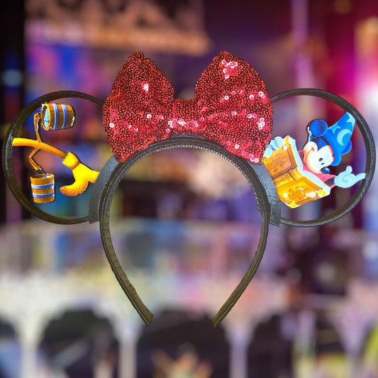 Sorcerer Mouse Ears and Bow Only Mouse Ears