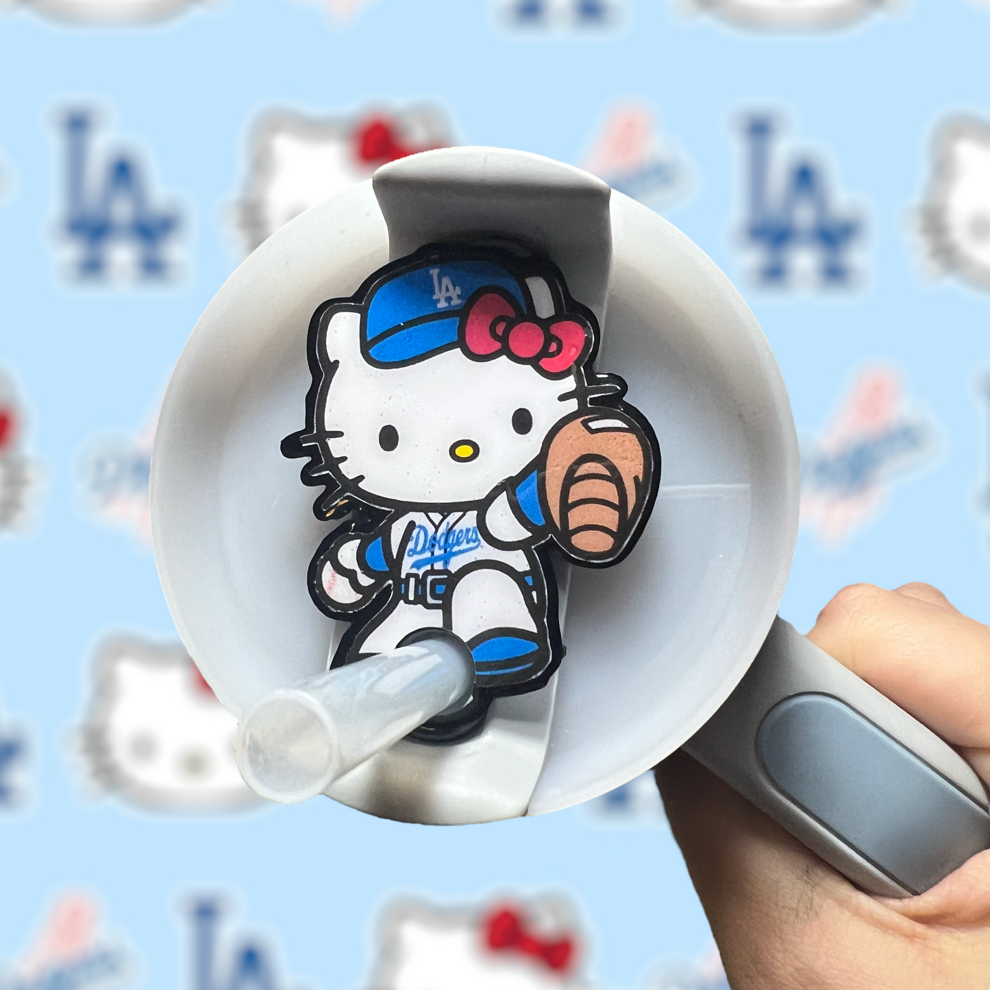 Baseball Kitty Stanley Tumbler Name Plate