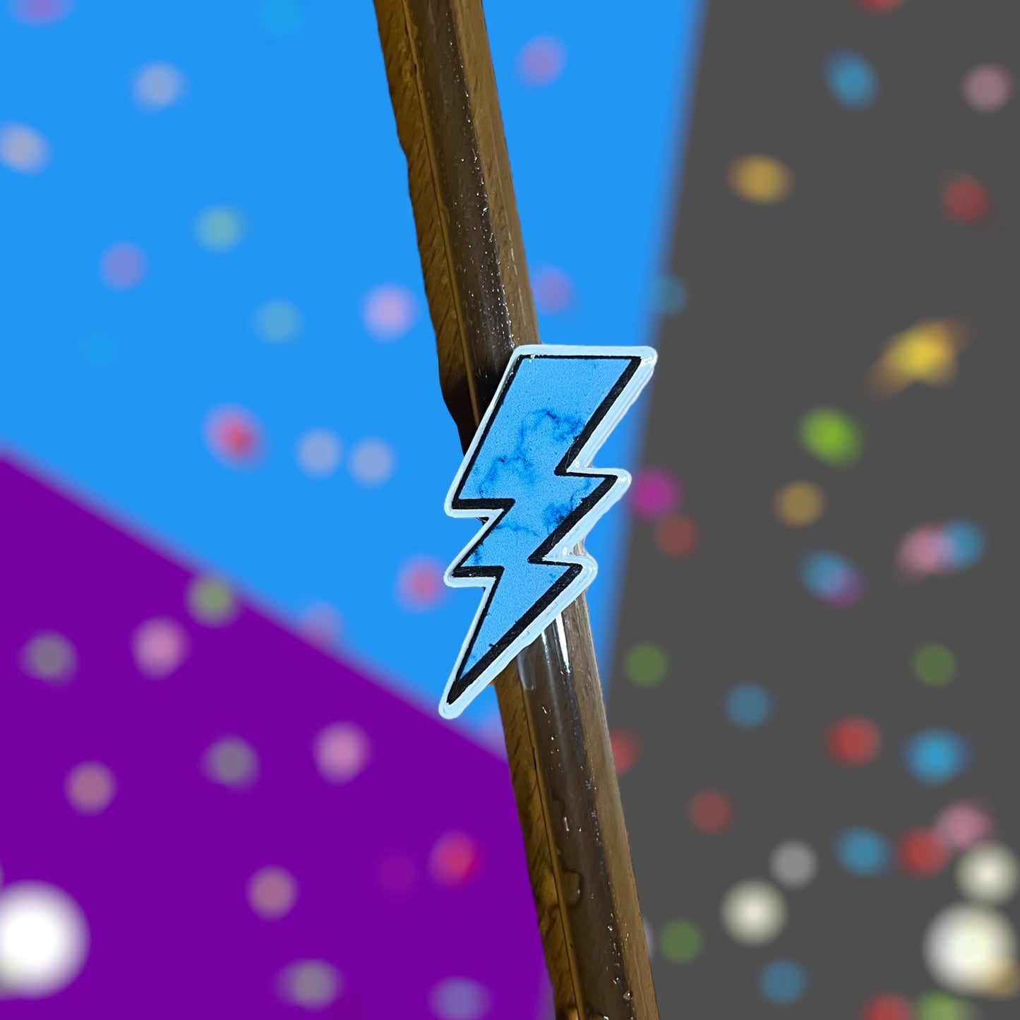 Lightning Bolt 3D Printed Straw Topper