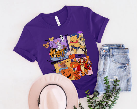 Silly Bear Halloween Short Sleeve T-shirt