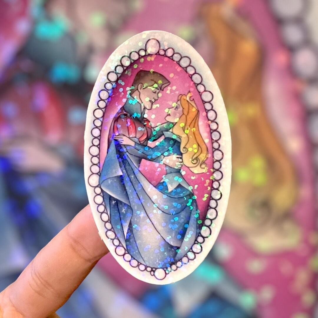 Sleeping Princess Vinyl Sticker