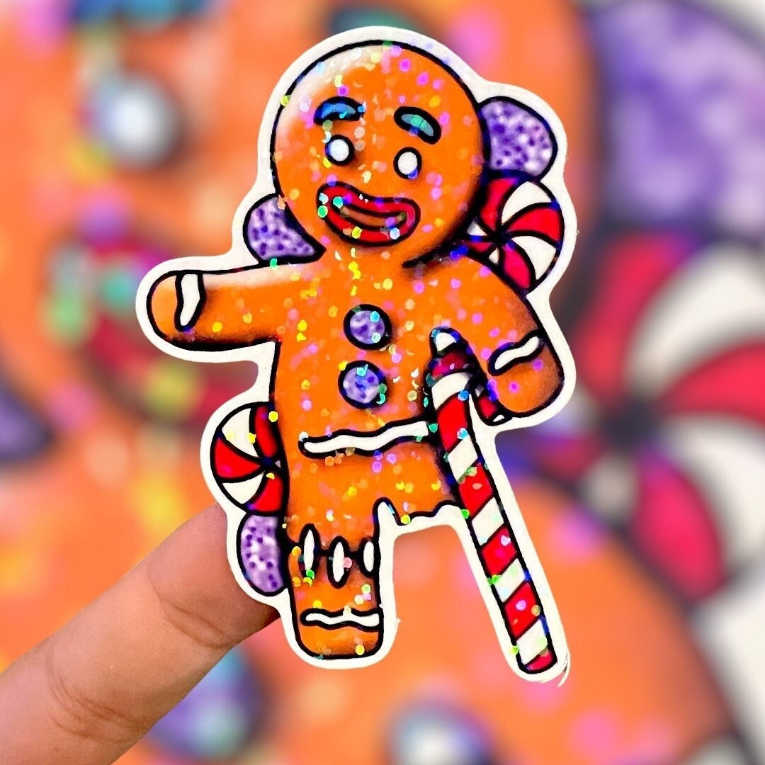 Gingerbread Vinyl Sticker